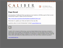 Tablet Screenshot of caliber.ucpress.net